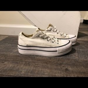 Platform white converse